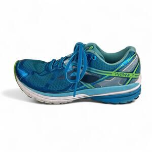 Brooks Ravenna 7 Blue Green Road Running Shoes Women Sz 6 Marathons Lightweight